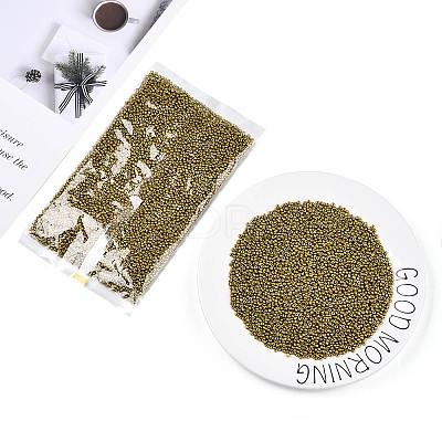 12/0 Baking Paint Glass Round Seed Beads SEED-S036-01A-06-1