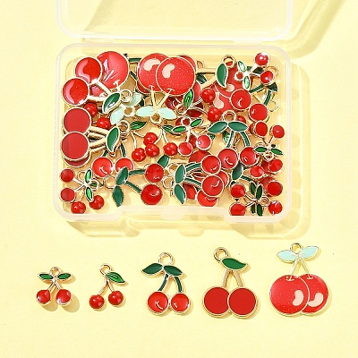 38Pcs Alloy Enamel Pendants ENAM-FS0002-71-1