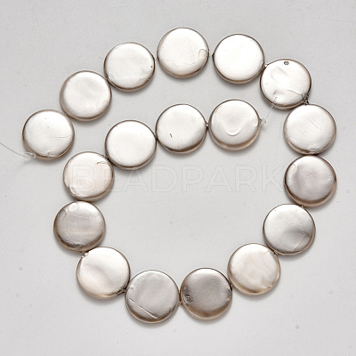 Shell Pearl Beads Strands SSHEL-R044-07D-1