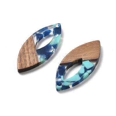 Resin and Walnut Pendants FIND-R051-12D-1