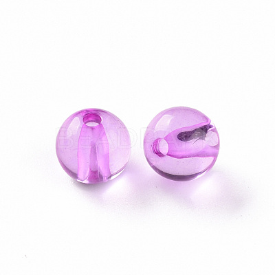 Transparent Acrylic Beads MACR-S370-A10mm-740-1
