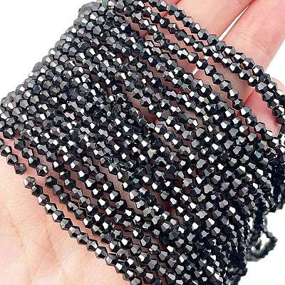 Transparent Electroplate Glass Beads Strands EGLA-A039-T2mm-UA13-1