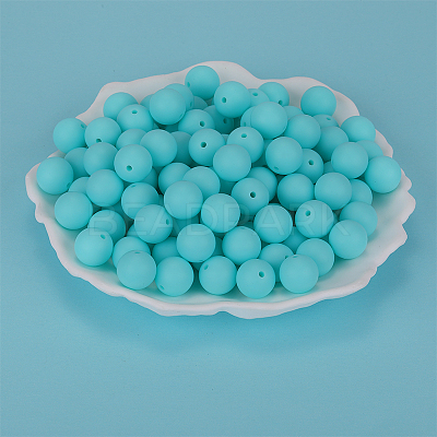 Round Silicone Focal Beads SI-JX0046A-82-1