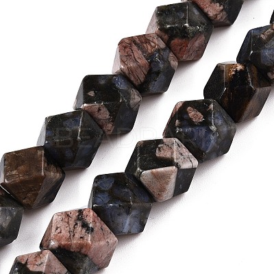 Natural Glaucophane Beads Strands G-T138-34-1