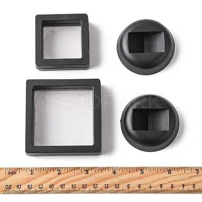 4Pcs 4 Styles Plastic 3D Floating Frame Display Holder ODIS-FS0001-02C-1