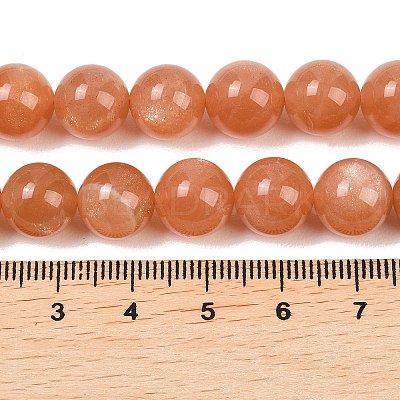 Natural Sunstone Beads Strands G-G342-A04-10.5mm-1