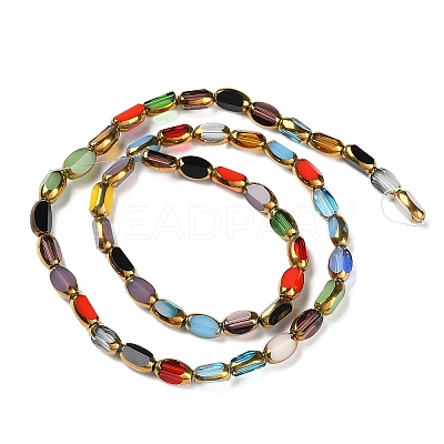 Electroplate Glass Beads Strands X-GLAA-K061-02-1
