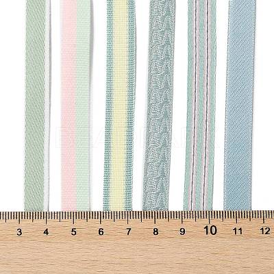 18 Yards 6 Styles Polyester Ribbon SRIB-Q022-F11-1