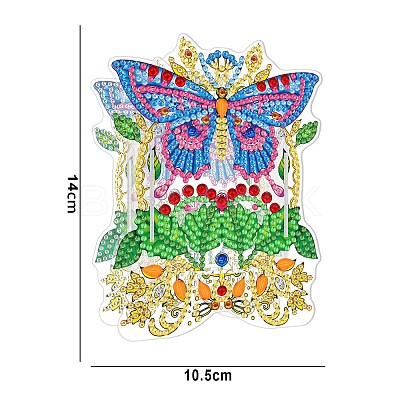 DIY Butterfly Diamond Painting Pen Holder Kits DIAM-PW0001-199F-1