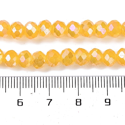 Baking Electroplate Glass Beads Strands DGLA-A039-J6MM-B13-1