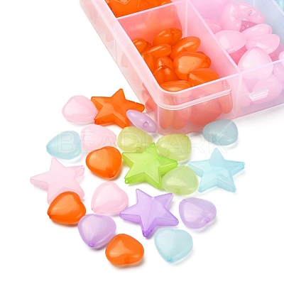 175Pcs 10 Style Imitation Jelly Acrylic Beads MACR-YW0001-80-1
