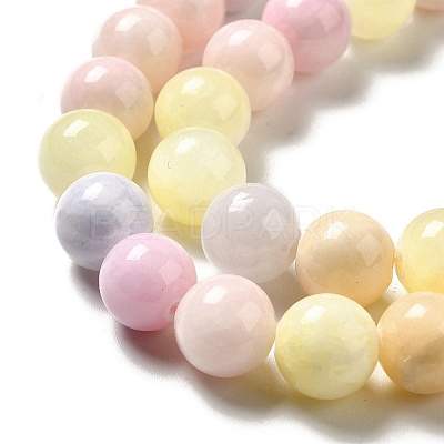 Natural Green Jade Beads Strands X-G-G757-03-8mm-1