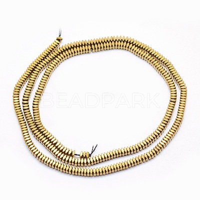 Electroplate Non-magnetic Synthetic Hematite Beads Strands G-L489-D05-1