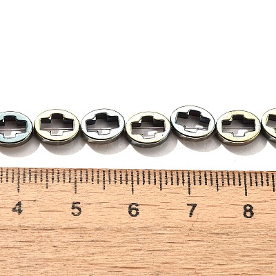 Electroplated Synthetic Non-magnetic Hematite Beads Strands G-L613-Z01-01L-1