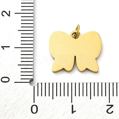304 Stainless Steel Enamel Charms STAS-E550-46G-1