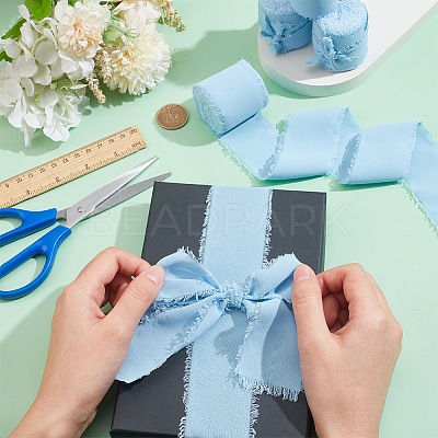 5M Cotton Frayed Ribbons OCOR-WH0045-09D-1