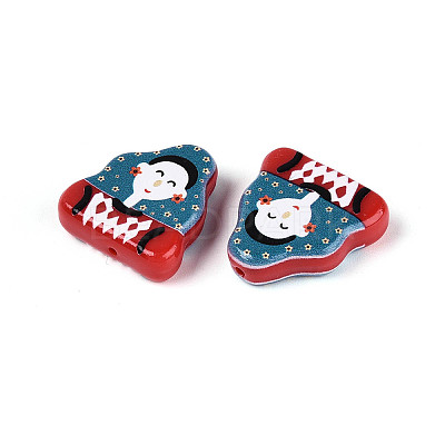 Printed Opaque Resin Beads RESI-N043-17A-1