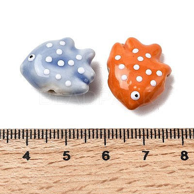 Handmade Porcelain Beads PORC-K010-06-1