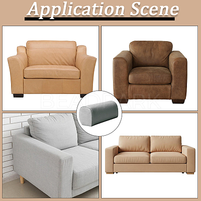 2Pcs Imitation Leather Sofa Armrest Covers AJEW-WH20070-167B-1