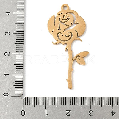 304 Stainless Steel Pendants STAS-V016-07G-1