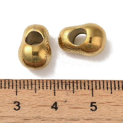 Ion Plating(IP) 304 Stainless Steel European Beads STAS-K285-23G-1