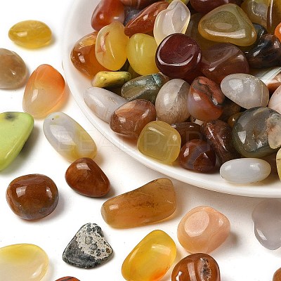 Dyed & Heated Natural Agate Beads G-J402-03C-03-1