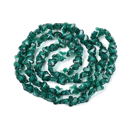 Opaque Glass Beads Strands GLAA-N073-01E-1