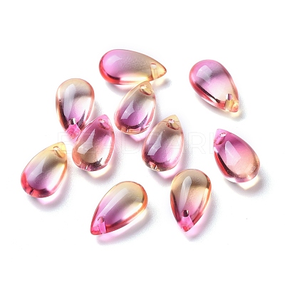 Transparent Glass Charms X-GLAA-O017-01-1