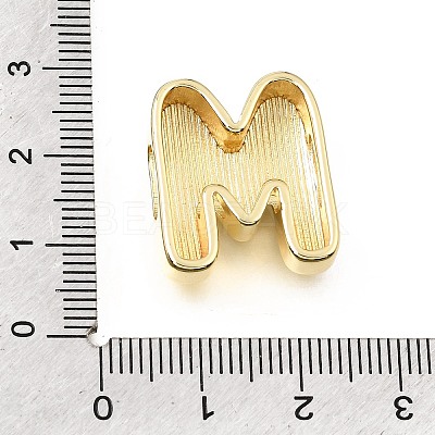 Brass Slide Charms KK-E802-33G-M-1