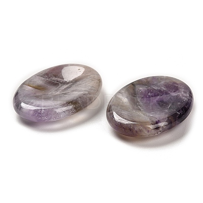 Natural Amethyst Oval Worry Stone G-R487-01F-1
