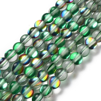 Synthetic Moonstone Beads Strands G-P528-J01-01-1