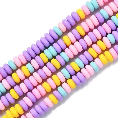 Handmade Polymer Clay Beads Strands CLAY-N008-008M-1