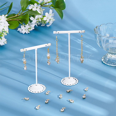 16Pcs 2 Styles Brass Micro Pave Cubic Zirconia Charms KK-UN0005-33-1
