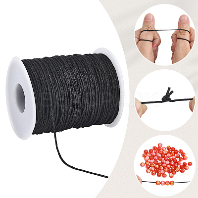 2 Rolls Waxed Cotton Thread Cords YC-PA0001-03-1