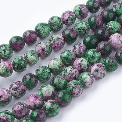 Natural Gemstone Beads Strands G-G086-8mm-1-1