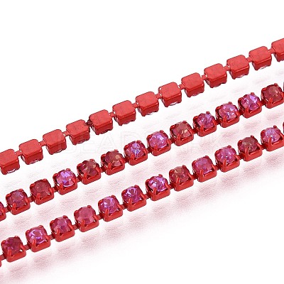 Iron Rhinestone Cup Chains CH-T006-05B-20-1