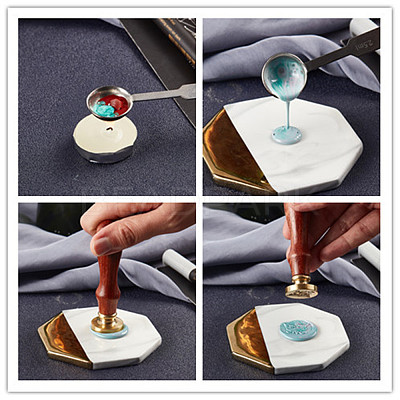 Wax Seal Stamp Set AJEW-WH0208-580-1