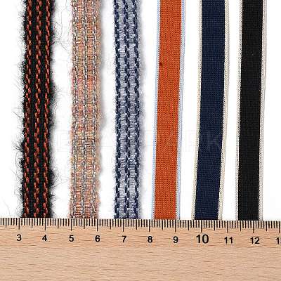 18 Yards 6 Styles Polyester Ribbon SRIB-Q022-E02-1