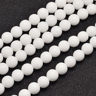 Natural Malaysia Jade Beads Strands G-A146-8mm-B01-1
