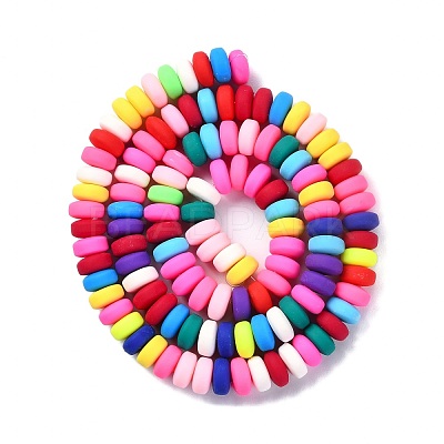 Handmade Polymer Clay Beads Strands X-CLAY-N008-008A-1