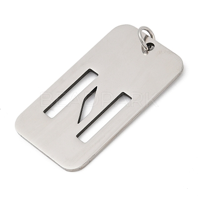 304 Stainless Steel Pendants STAS-M115-01P-N-1