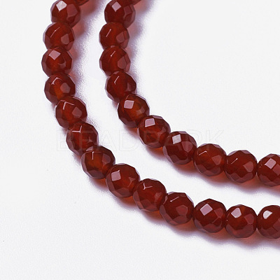 Natural Carnelian Beads Strands G-F596-12A-4mm-1