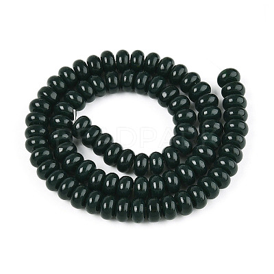 Opaque Spray Painted Glass Beads LS-GLAA-ZX008-8mm-18X-1