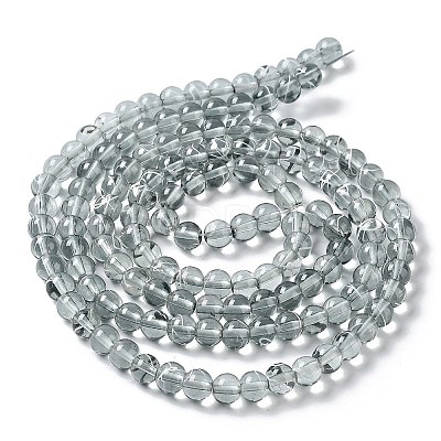 Drawbench Transparent Glass Beads Strands GLAD-Q012-6mm-09-1