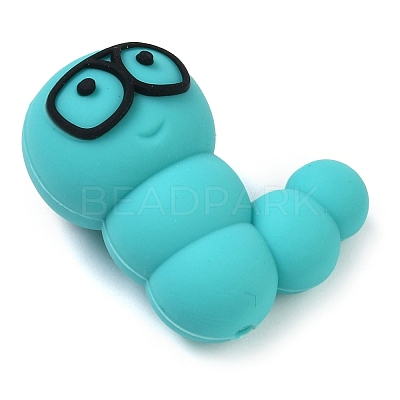 Caterpillar Food Grade Silicone Focal Beads SIL-Q030-03A-1