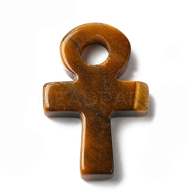 Natural Tiger Eye Pendants G-R492-03A-1