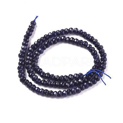 Dyed Natural Malaysia Jade Rondelle Beads Strands G-E316-2x4mm-35-1