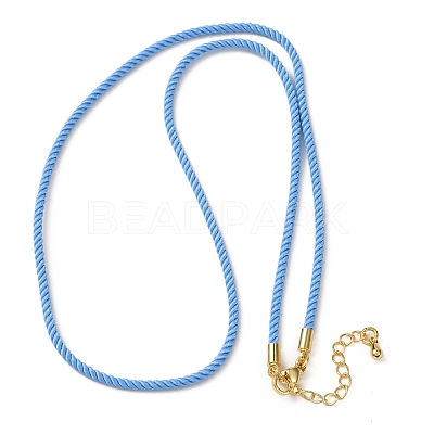 2MM Round Nylon Milan Cord Necklace Makings LS-MAK-F038-C34-G-1