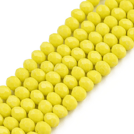 Opaque Solid Color Glass Beads Strands LS-EGLA-A034-P10mm-D26-1