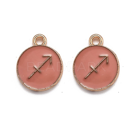 Alloy Enamel Pendants ENAM-S124-01B-11F-1